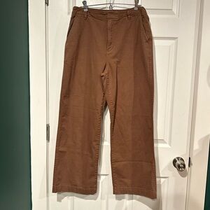 GAP Loose Khaki Women’s Brown Wide Leg Pants size 10
